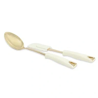 Kirkland's Martha Stewart Lockton 2 Piece Scraper & Spoon Set In White