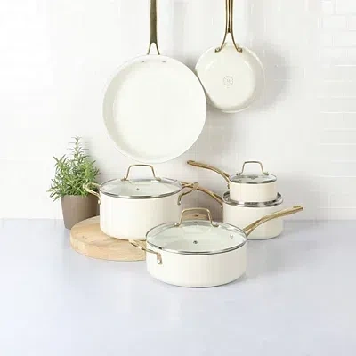 Kirkland's Martha Stewart Lockton 10 Piece Cookware Set In White