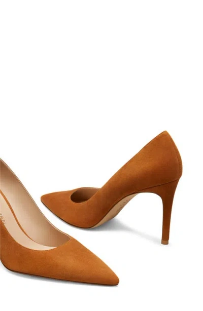 Stuart Weitzman 85mm Power Suede Pointed-toe Pumps In Multi