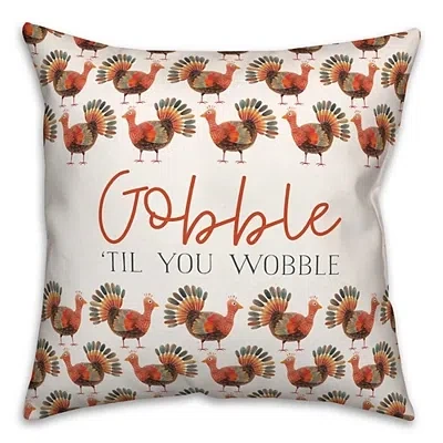 Kirkland's Gobble Til You Wobble Outdoor Pillow In Multi
