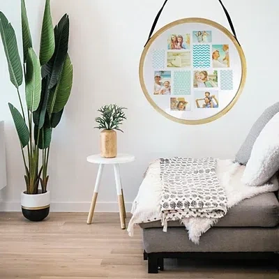 Kirkland's Round 12-photo Wood Collage Frame In Multi