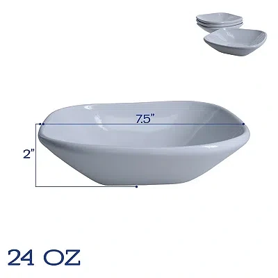 Kirkland's Alabaster Porcelain Dinner Bowls In Purple