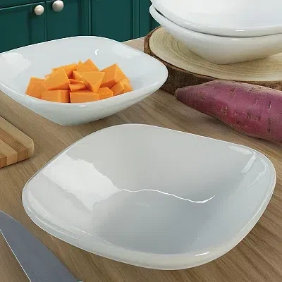 Kirkland's Alabaster Porcelain Dinner Bowls In Purple