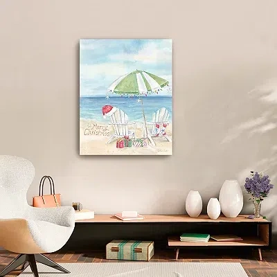 Kirkland's Christmas At The Cape Iii Canvas Art Print In Multi