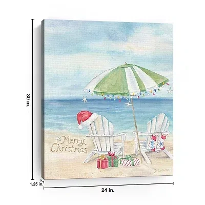 Kirkland's Christmas At The Cape Iii Canvas Art Print In Multi