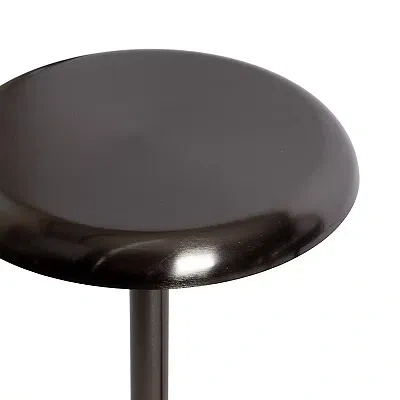 Kirkland's Morizet Pewter Round Cocktail Table In Black