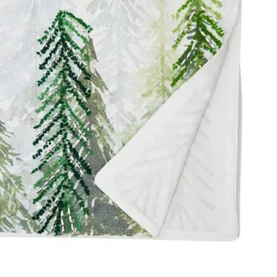 Kirkland's Printed And Beaded Trees Table Runner In Multi