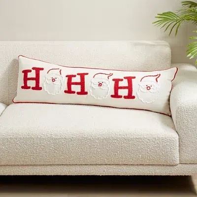Kirkland's Ho Santa Face Lumbar Pillow Cover In Multi