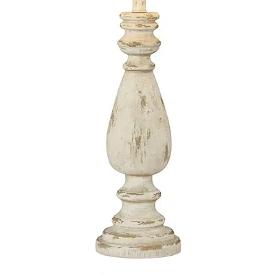 Kirkland's Twyla Distressed Cream Table Lamp In Neutral