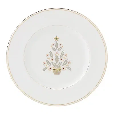 Kirkland's Lenox Federal Gold Tree Accent Plates In White