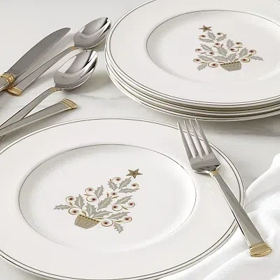 Kirkland's Accent Plate Set In White