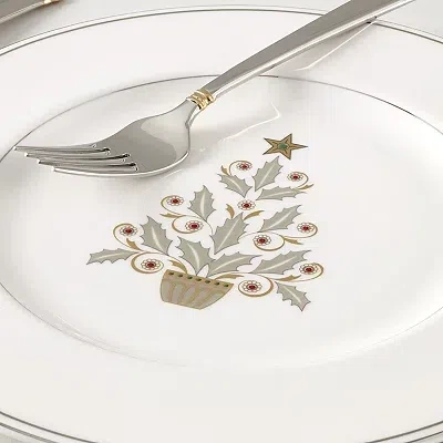 Kirkland's Accent Plate Set In White