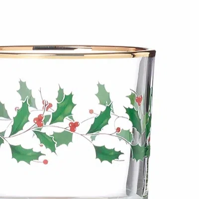 Kirkland's Decanter & Whiskey Glass Set In Transparent