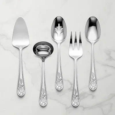Kirkland's Serving Set In Silver