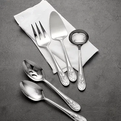 Kirkland's Serving Set In Silver