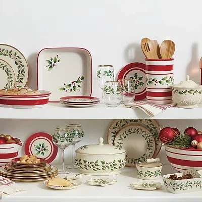 Kirkland's Lenox Holiday Covered Serving Dish In Multi
