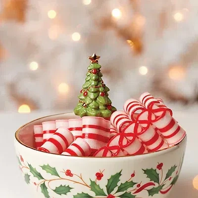 Kirkland's Lenox Figural Christmas Tree Serving Bowl In Multi