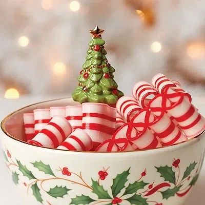 Kirkland's Lenox Figural Christmas Tree Serving Bowl In Multi