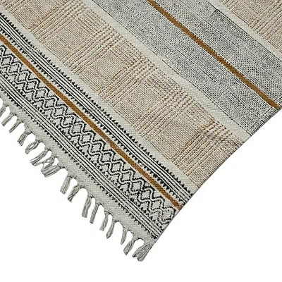 Kirkland's Dune Geometric Flat Weave Area Rug In Multi