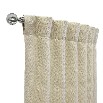 Kirkland's Galati Linen Dual Header Curtain Panel In Brown