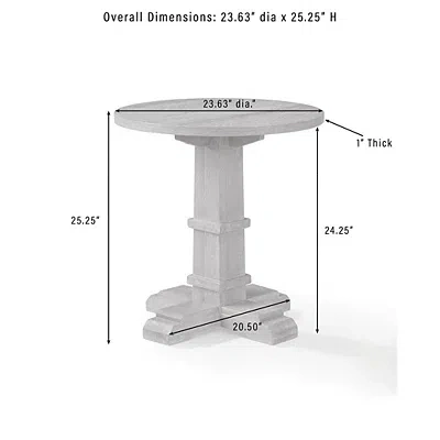 Kirkland's Joanna Rustic Brown Side Table In Brown