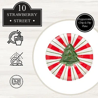 Kirkland's Peppermint Tree Chip & Dip Plate In Multi