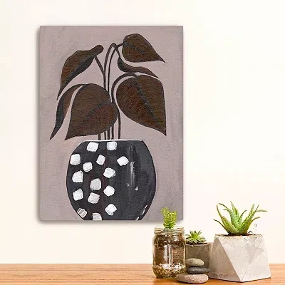 Kirkland's Dotted Vase Canvas Art Print In Multi