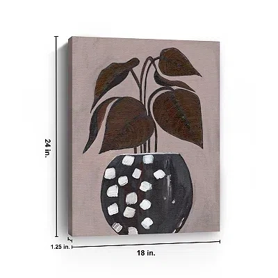 Kirkland's Dotted Vase Canvas Art Print In Multi