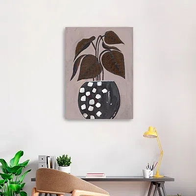 Kirkland's Dotted Vase Canvas Art Print In Multi