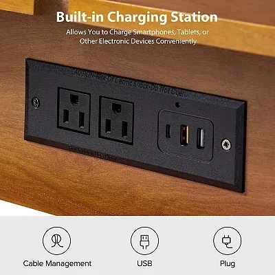 Kirkland's Acorn Brown Julian End Table In Brown