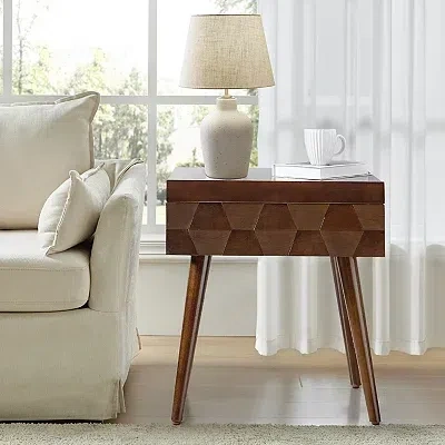 Kirkland's Walnut Brown Julian End Table In Brown