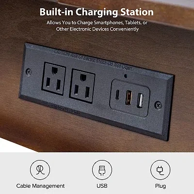 Kirkland's Walnut Brown Julian End Table In Brown