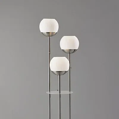 Kirkland's Globe 3-light Shelf Floor Lamp In Multi