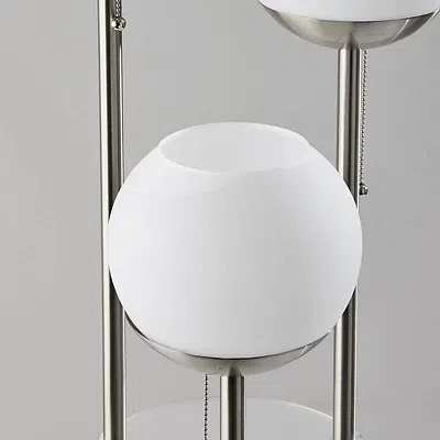 Kirkland's Globe 3-light Shelf Floor Lamp In Multi