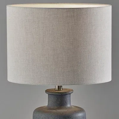 Kirkland's Weathered Stone Jug Table Lamp In Gray