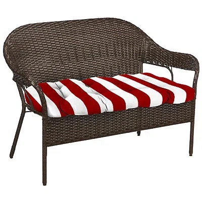 Kirkland's Outdoor Wicker Cushion Set In Red