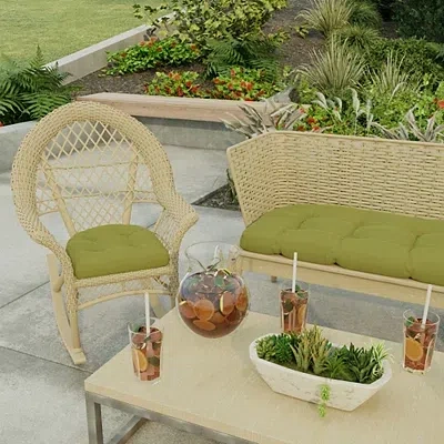Kirkland's Outdoor Wicker Cushion Set In Green