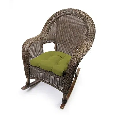 Kirkland's Outdoor Wicker Cushion Set In Green