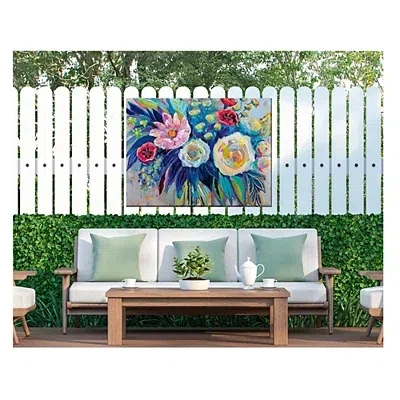 Kirkland's Floral Array Outdoor Canvas Art Print In Multi