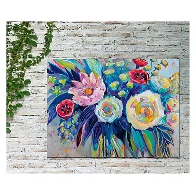 Kirkland's Floral Array Outdoor Canvas Art Print In Multi