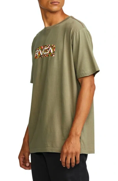 Rvca Box Fill Graphic T-shirt In Green