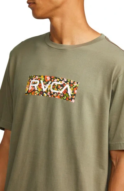 Rvca Box Fill Graphic T-shirt In Green