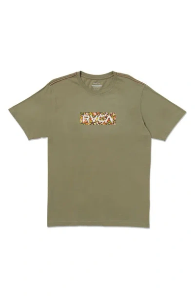 Rvca Box Fill Graphic T-shirt In Green