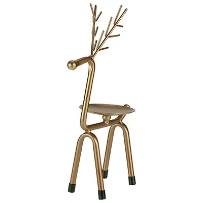 Kirkland's Reindeer Pillar Candle Holder In Silver