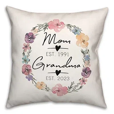 Kirkland's Personalized Mother's Day Dates Outdoor Pillow In Multi