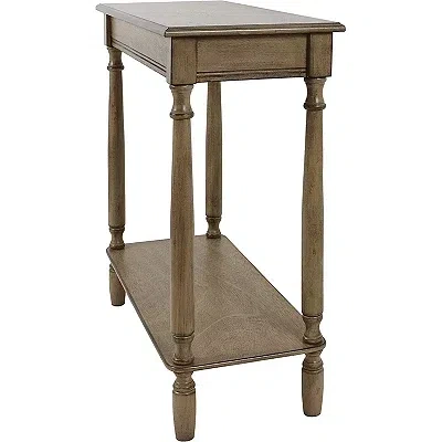 Kirkland's Antique Brown Rectangular Console Table In Brown