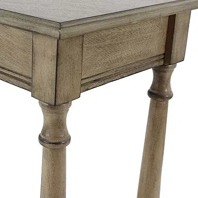 Kirkland's Antique Brown Rectangular Console Table In Brown