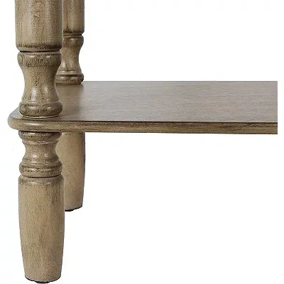 Kirkland's Antique Brown Rectangular Console Table In Brown