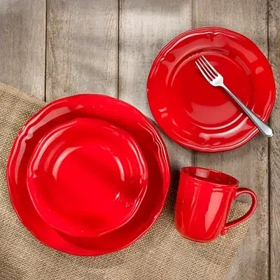 Kirkland's Dinnerware Set In Red