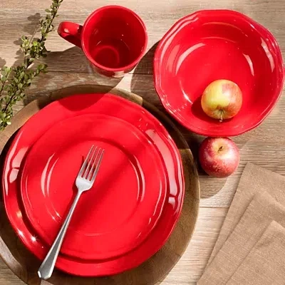 Kirkland's Dinnerware Set In Red